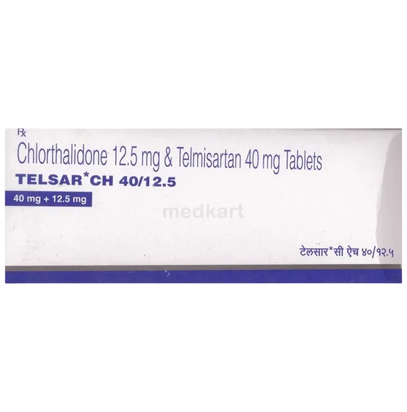 telsar ch 40/12.5mg tablet 10's